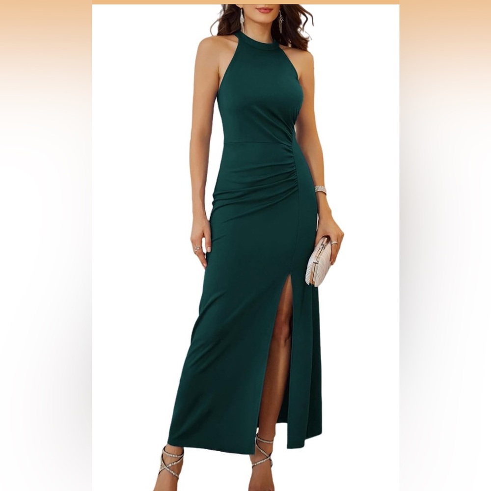 Elegant Green Evening Dress
